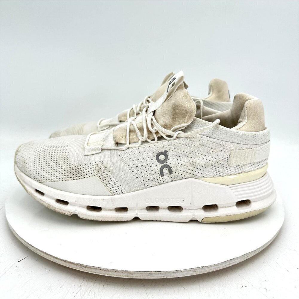 On Cloudnova Women Size 9.5 26-98225 Undyed White White Shoes